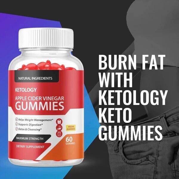 2-Pack Ketology Keto ACV Gummies - Advanced Weight Loss, Vegan (120 Gummies)